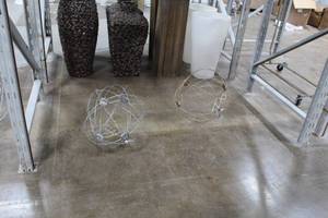 lot 573 image: Lot of (9) Metal Ornaments