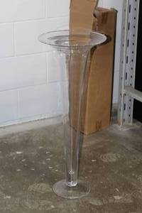 lot 648 image: Lot of (6) Glass Trumpet Vases