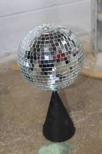 lot 641 image: Lot of (10) Mirror Balls with Stand