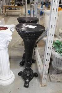 lot 590 image: Lot of (2) Black Tables