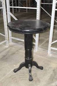 lot 728 image: Black Wood Bar Table