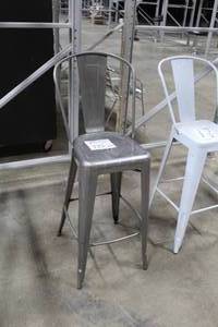 lot 723 image: Metal High Back Chair