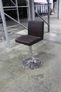 lot 812 image: Lot of (2) Brown Bar Stools, Adjustable Height