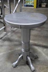 lot 729 image: Silver Wood Bar Table