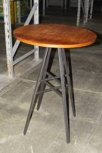 lot 758 image: WoodMetal Bar Table