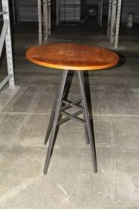 lot 731 image: WoodMetal Bar Table