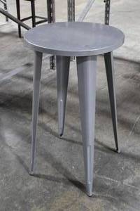 lot 770 image: Lot of (2) Grey Metal Bar Tables