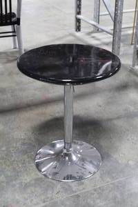 lot 802 image: Lot of (2) Black Plastic Tables