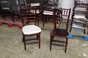 lot 934 image: Lot of (50) Wood Dining Chairs