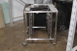 lot 48 image: Stainless Steel Rolling Cart 6-tier