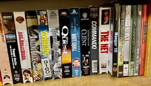 lot 119 image: Lot of VHS Tapes and DVDs