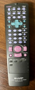 lot 100 image: Sharp VHS Player with Remote