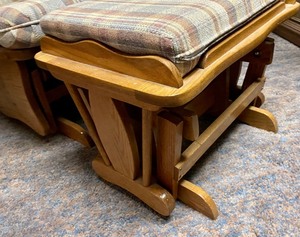 lot 103 image: Rocking Glider Chair with Ottoman
