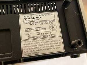 lot 201 image: Sanyo VCR
