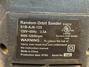 lot 207 image: King Craft Orbital Random Sander