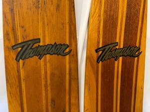 lot 224 image: Vintage Wooden Thompson Water Skis