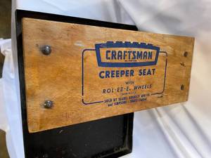 lot 225 image: Craftsman Creeper Seat