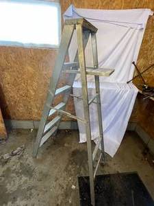 lot 230 image: 6 Foot Aluminum Step Ladder