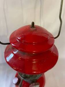 lot 244 image: Vintage Coleman Lantern Missing Globe and Top Bolt