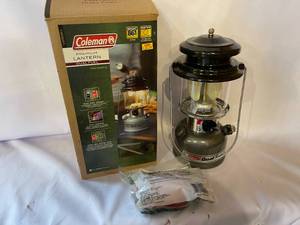 lot 246 image: Coleman Dual Flame Lantern in Original Box