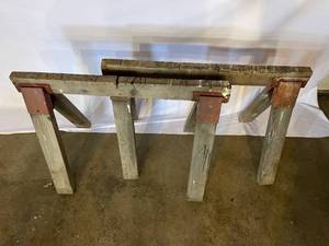 lot 286 image: Wooden Saw Horses
