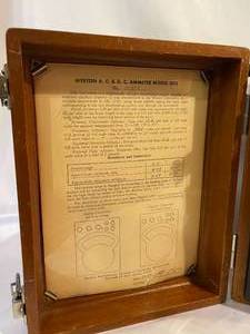 lot 300 image: 1960 Weston AC  DC Ammeter in Wooden Case