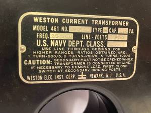 lot 301 image: Weston Current Transformer