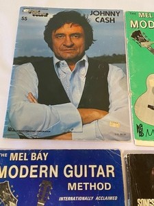 lot 17 image: Fun Variety of Guitar Music Books including Johnny Cash