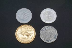 lot 9 image: vintage tokens