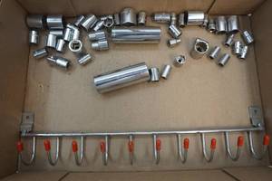 lot 23 image: tool holder,sockets