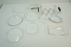 lot 210 image: Casserole dishes and pie plates