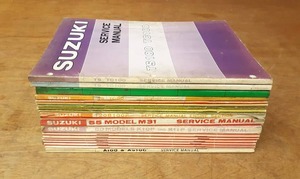 lot 1698 image: (Lot of 20) Vintage Suzuki Service and Shop Manuals - All Manuals are shown in Pictures