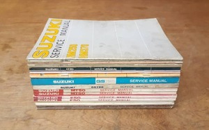 lot 1699 image: (Lot of 20) Vintage Suzuki Service and Shop Manuals - All Manuals are shown in Pictures
