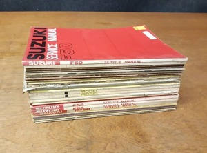 lot 1702 image: (Lot of 27) Vintage Suzuki Service and Shop Manuals - All Manuals are shown in Pictures