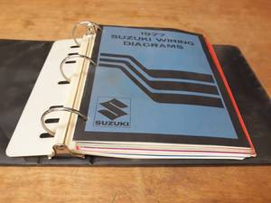 lot 1706 image: 1977-1986 Suzuki Wiring Diagrams in Binder