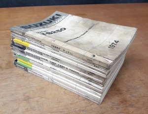 lot 1708 image: (Lot of 16) Vintage Suzuki Parts Catalogs - All Manuals are Shown in Pictures