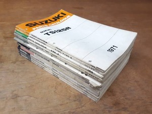 lot 1709 image: (Lot of 13) Vintage Suzuki Parts Catalogs - All Manuals are Shown in Pictures