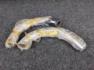 lot 1534 image: NOS - 1968 Suzuki 150 RH and LH Side Exhaust Pipes - Part No. 14151-09205 and 14160-09205