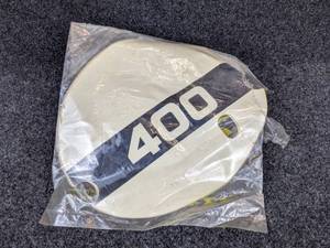 lot 1528 image: NOS - (Lot of 2) 1971-75 Suzuki TM400 Motorcycle Decals - Part No. 68131-32100