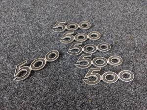 lot 1561 image: NOS - (Lot of 6) Vintage 500 Metal Emblems - Measure about 3-34 x 1-316