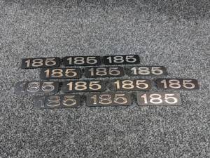 lot 1562 image: NOS - (Lot of 13) Vintage 185 Metal Emblems - Measure about 3-316 x 1