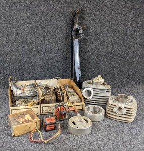 lot 1639 image: Large Lot of Vintage Suzuki Parts - Most are Used