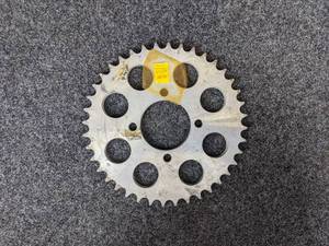 lot 1672 image: NOS - 1968 Suzuki T200 & TC200 Rear Chain Sprocket - Part No. 64511-10760