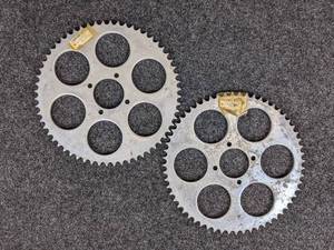 lot 1671 image: NOS - (Lot of 2) Suzuki Rear Chain Sprockets - Part No. 64511-26710