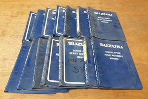 lot 1712 image: (Lot of 13) Suzuki Service Specs Ready Reference Manuals - All Manuals are shown in Pictures