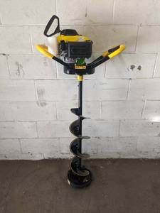 JIFFY Model 4G Gas Powered Ice Auger - 8 - Not Running, Bad Compression - NO SHIPPING