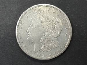 lot 19 image: 1921 S Morgan Silver Dollar...