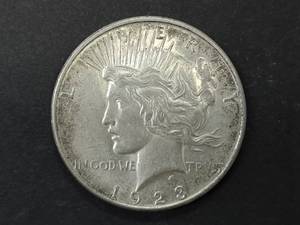 lot 26 image: 1923 D Peace Silver Dollar...