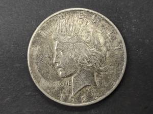 lot 29 image: 1923 D Peace Silver Dollar...