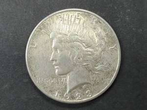 lot 30 image: 1923 S Peace Silver Dollar...